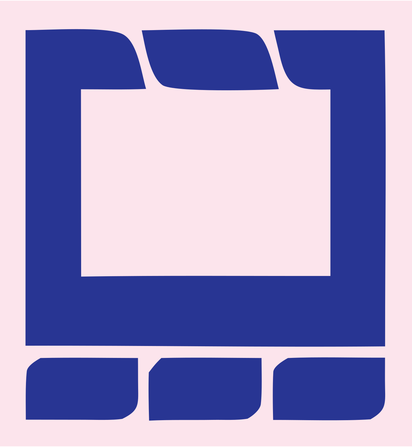 Tablet Keyboard Dock Logo #fce4ec/#283593