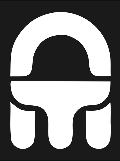 Ushanka Hat Tablet Logo #1a1a1a/#ffffff