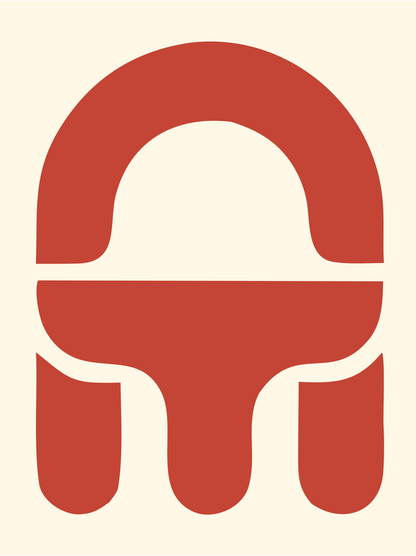 Ushanka Hat Tablet Logo #fff8e7/#c44536