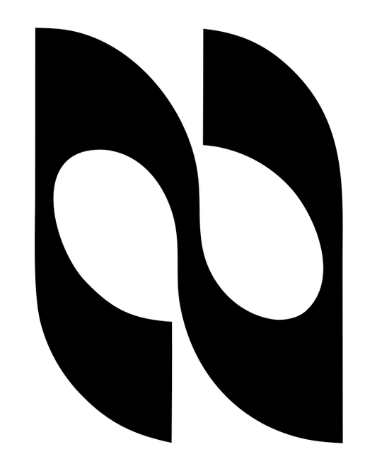 Dual Teardrop Cutout Logo