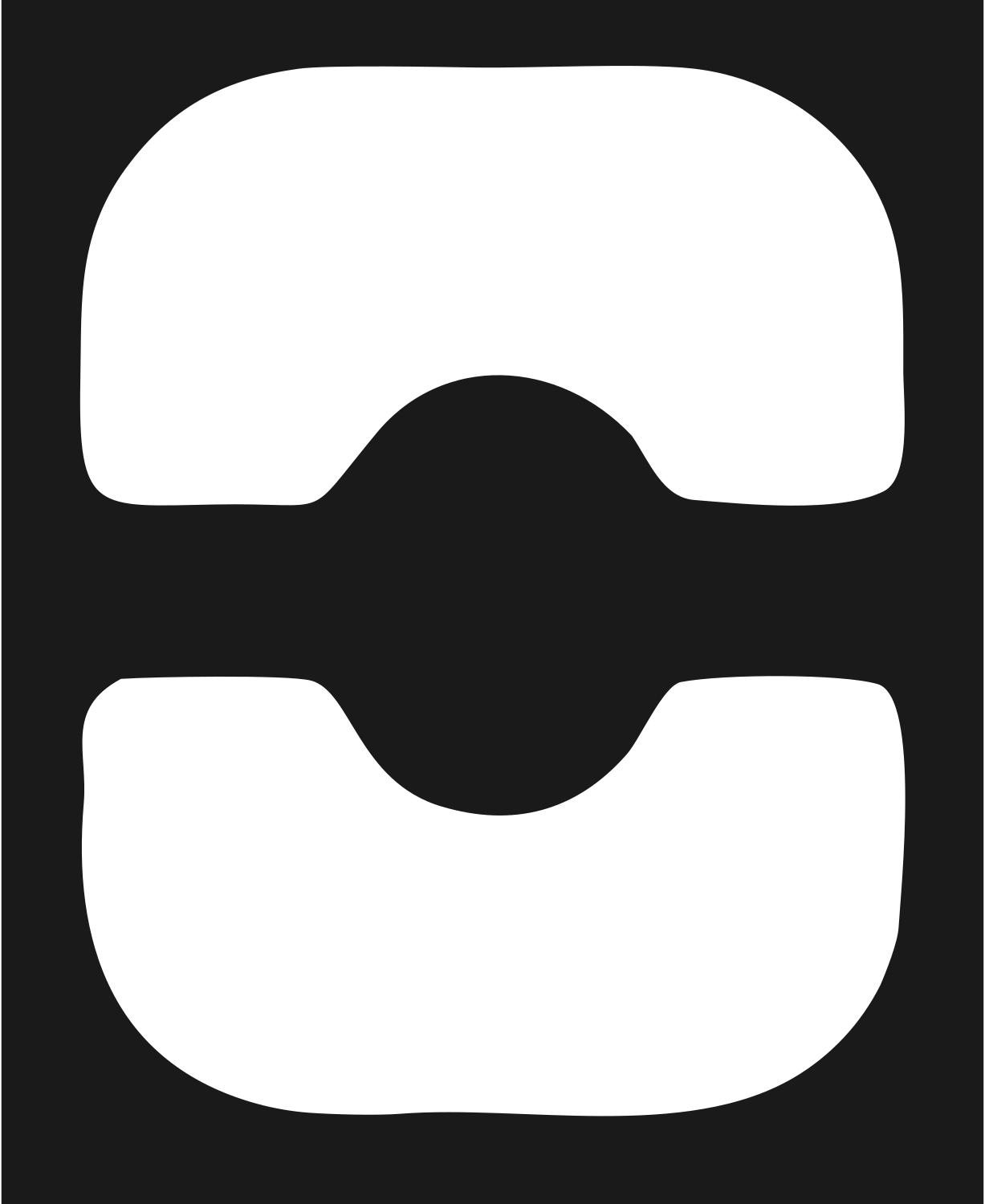 Split Circle Gap Logo #1a1a1a/#ffffff