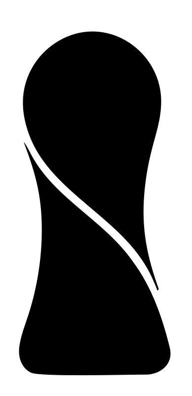 Diagonal Slash Totem Logo