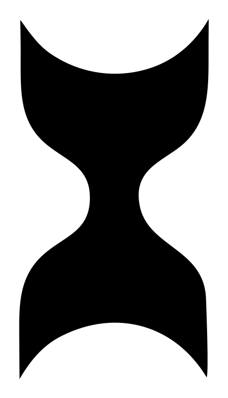 Curved Waist Hourglass Logo