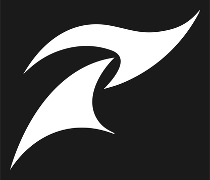 Swooping Feather Wing Logo #1a1a1a/#ffffff