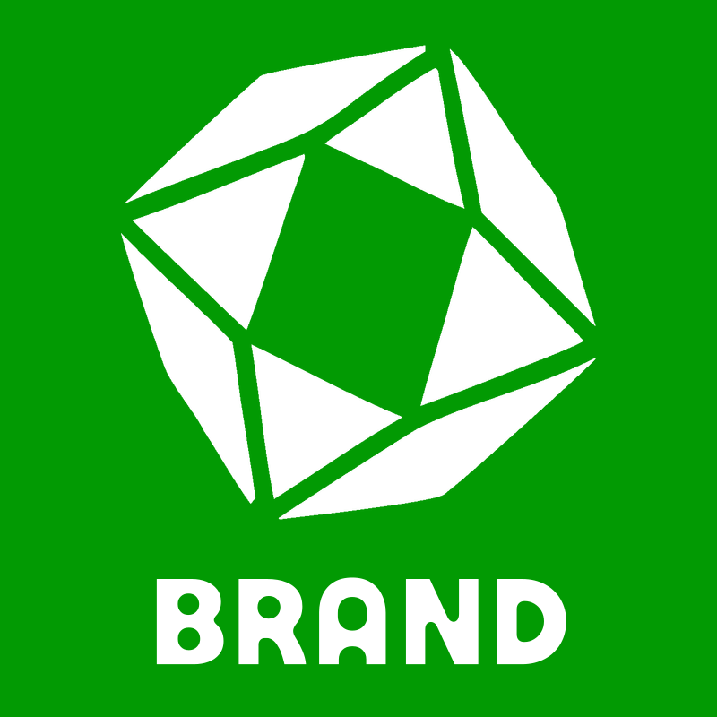 Faceted Polygon Gem Logo preview