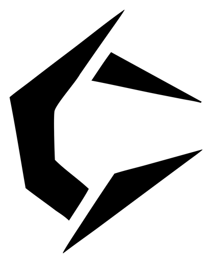 Angular Fragment Circuit Logo #ffffff/#000000