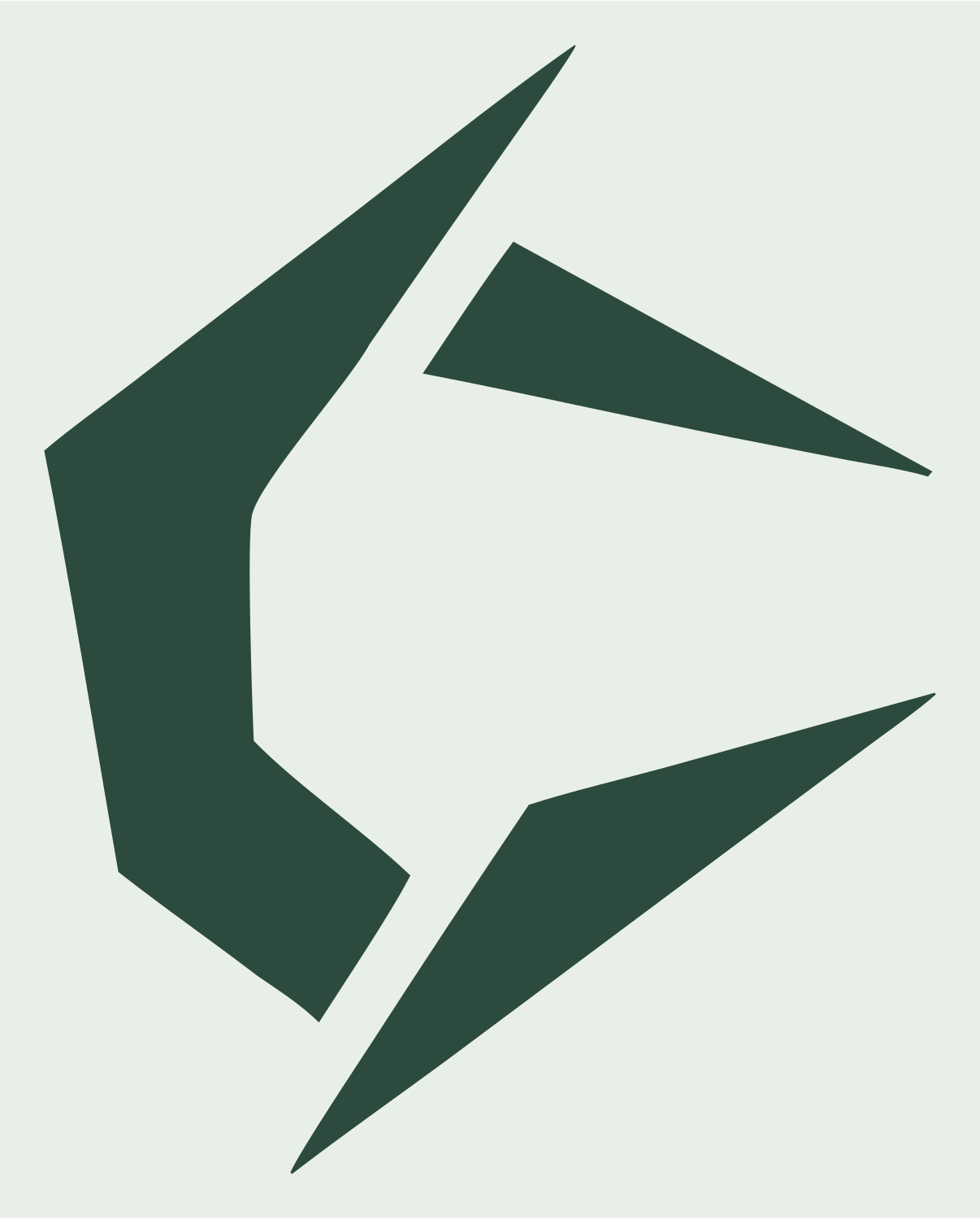 Angular Fragment Circuit Logo #e8efe9/#2d4a3e