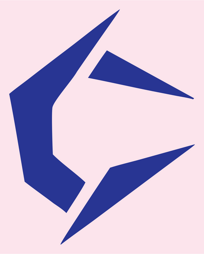 Angular Fragment Circuit Logo #fce4ec/#283593