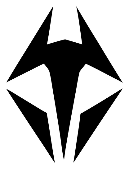 Armored Mask Circuit Logo #ffffff/#000000