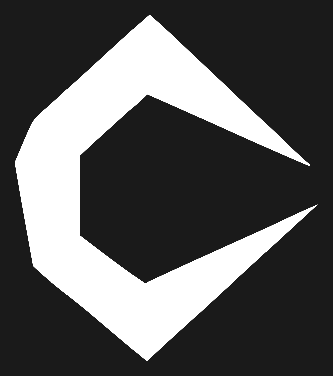 Angular C Shield Logo #1a1a1a/#ffffff