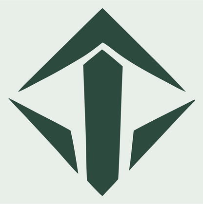 Diamond Spike Industrial Logo #e8efe9/#2d4a3e
