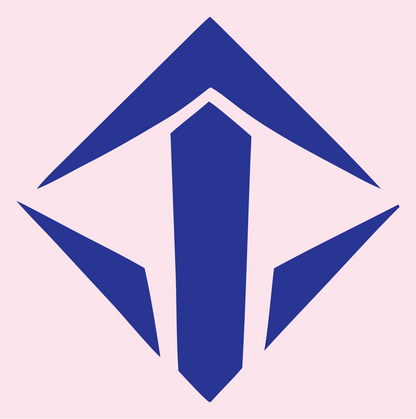 Diamond Spike Industrial Logo #fce4ec/#283593