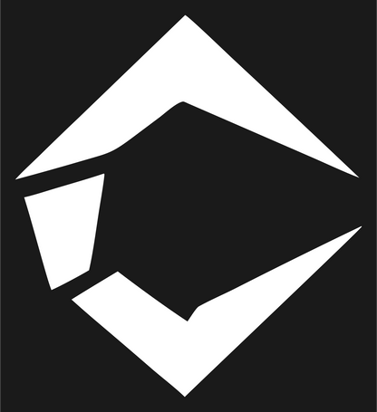 Fractured Diamond Circuit Logo #1a1a1a/#ffffff