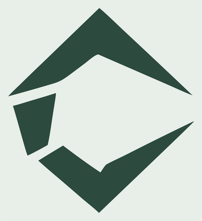 Fractured Diamond Circuit Logo #e8efe9/#2d4a3e