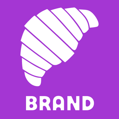 Segmented Croissant Pastry Logo preview