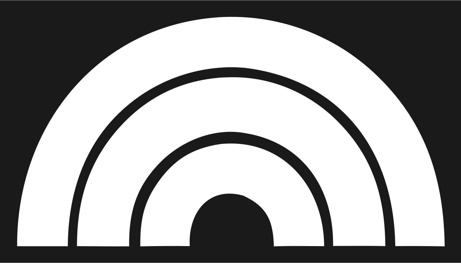 Croissant Arc Trio Logo #1a1a1a/#ffffff