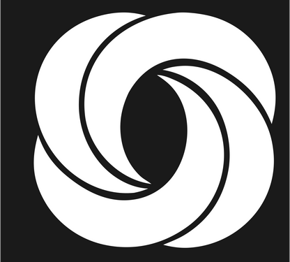 Rotating Knot Bagel Logo #1a1a1a/#ffffff