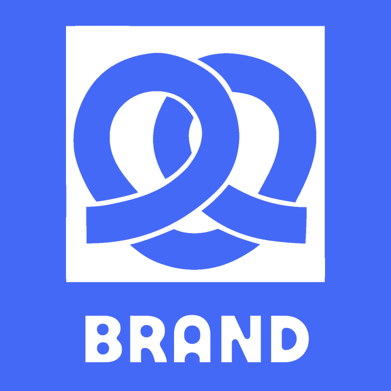 Pretzel Negative Space Logo Set preview