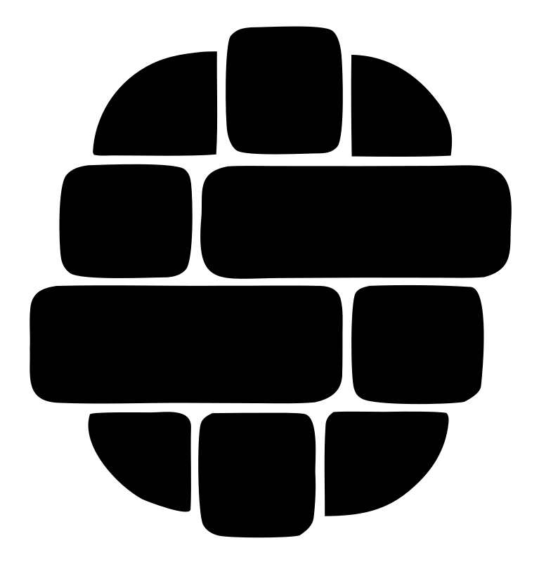 Brick Pattern Sushi Roll Logo