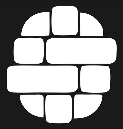 Brick Pattern Sushi Roll Logo #1a1a1a/#ffffff