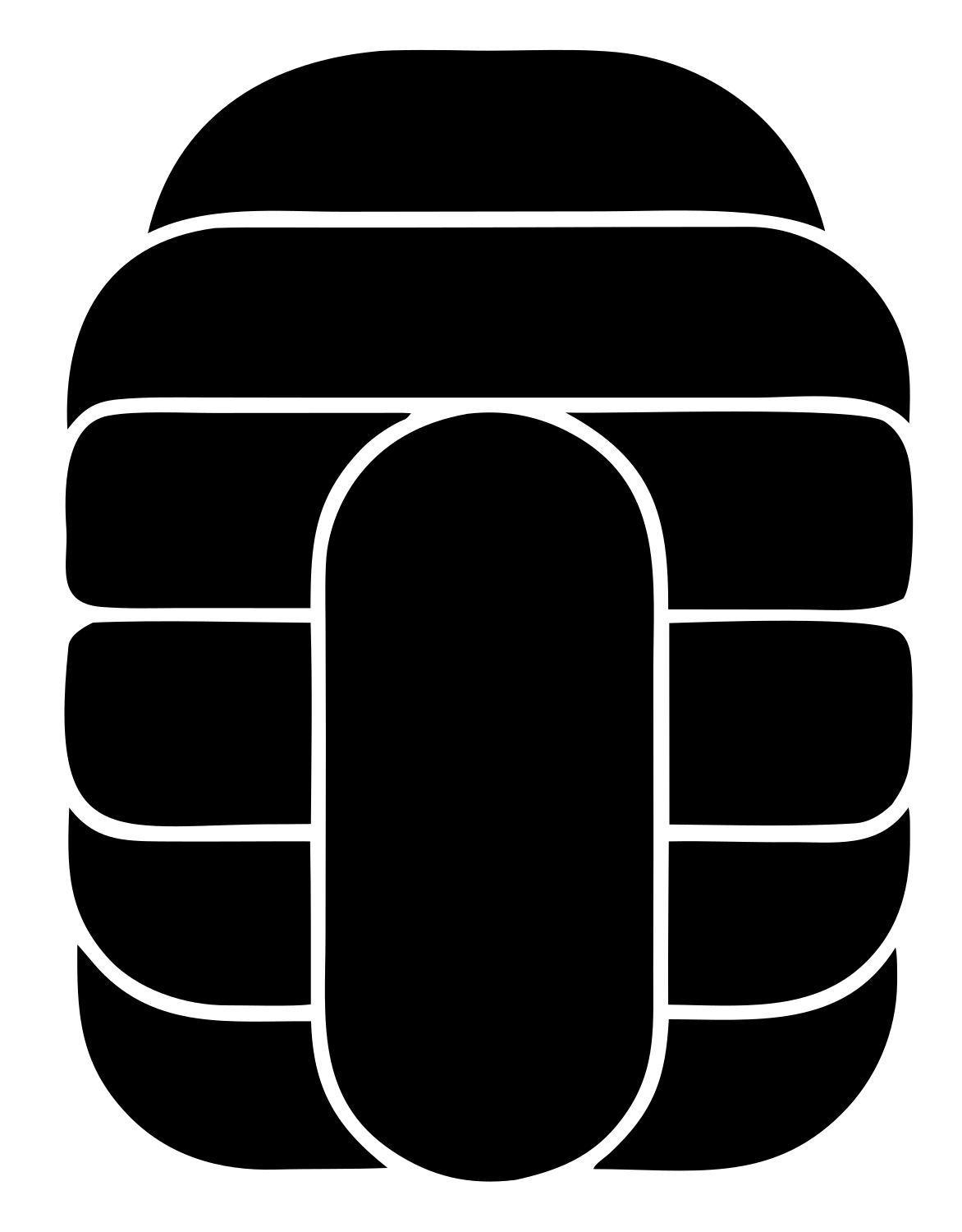 Woven Grid Sushi Logo #ffffff/#000000