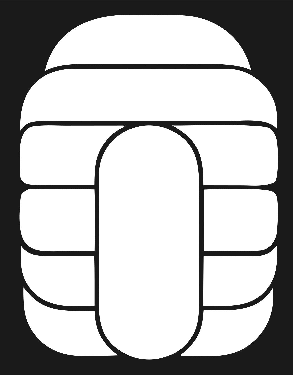 Woven Grid Sushi Logo #1a1a1a/#ffffff