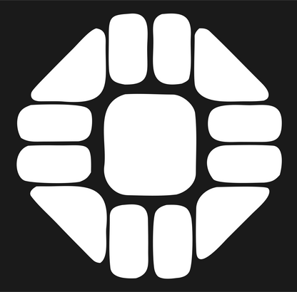 Segmented Circle Sushi Logo #1a1a1a/#ffffff