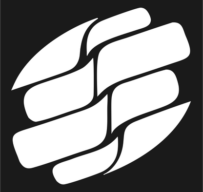 Fractured Slab Circle Logo #1a1a1a/#ffffff