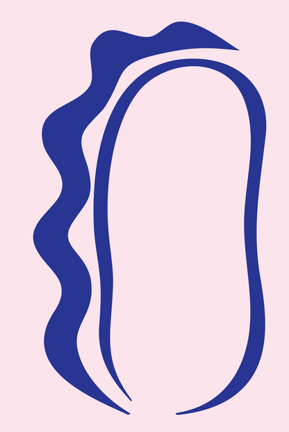 Hand-Drawn Hot Dog Logo #fce4ec/#283593