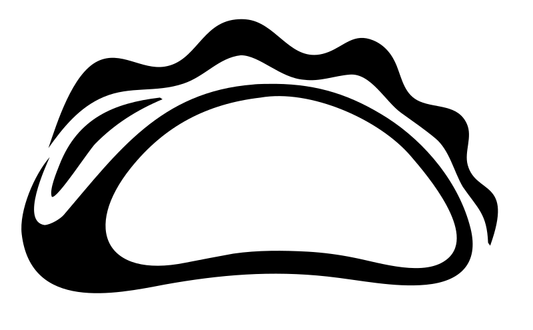 Hand-Drawn Taco Silhouette Logo