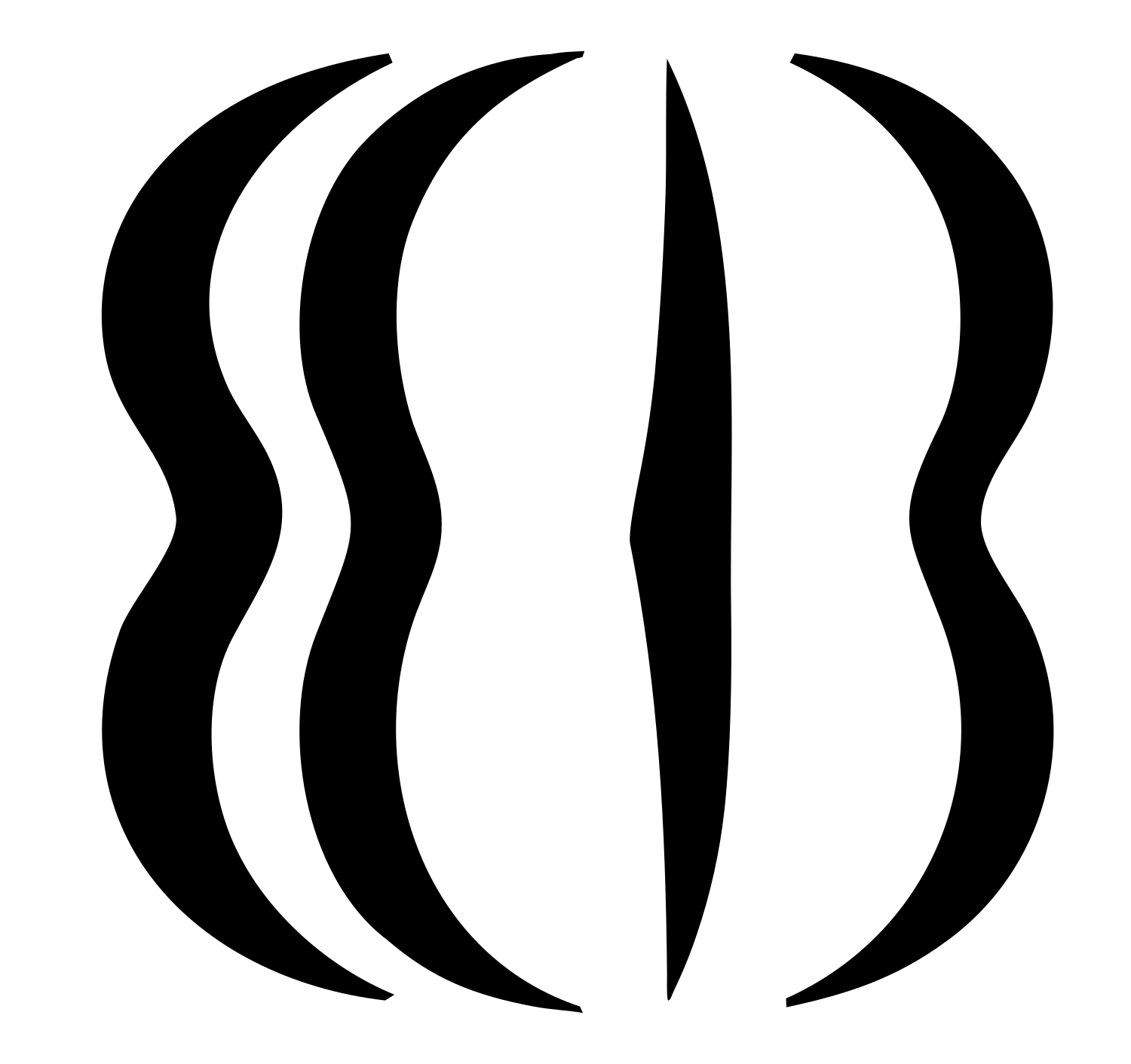 Wavy Steam Taco Logo #ffffff/#000000