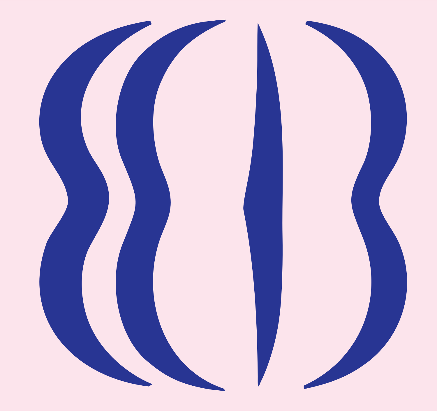 Wavy Steam Taco Logo #fce4ec/#283593