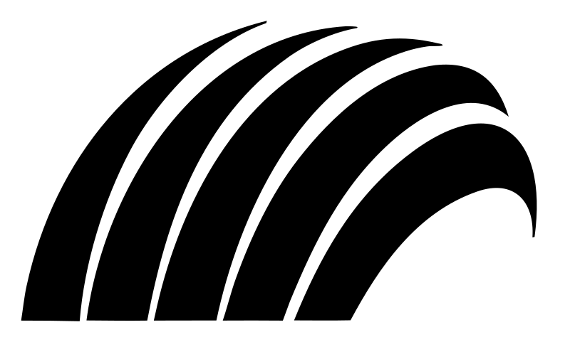 Sweeping Arch Stripes Logo