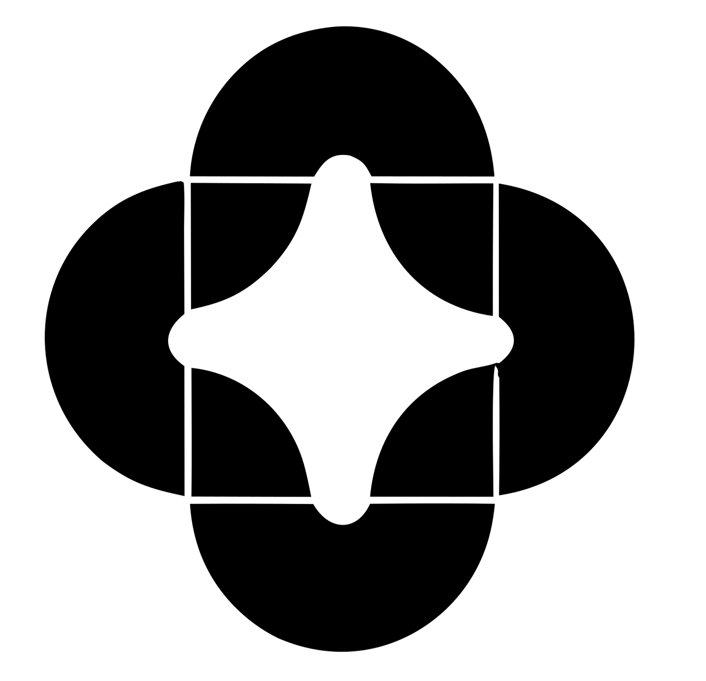 Boxing Glove Outline Logo #ffffff/#000000