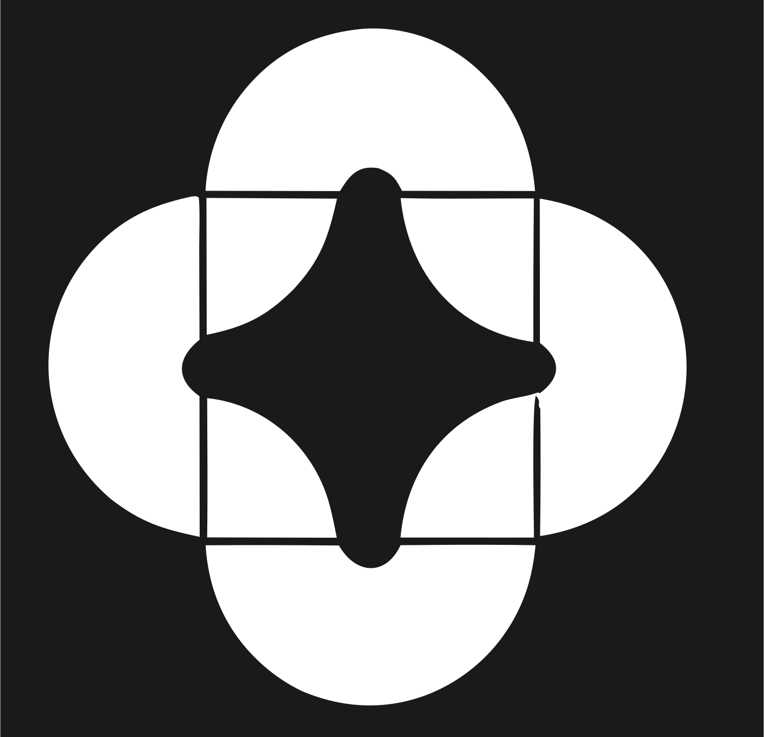 Boxing Glove Outline Logo #1a1a1a/#ffffff