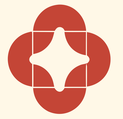 Boxing Glove Outline Logo #fff8e7/#c44536