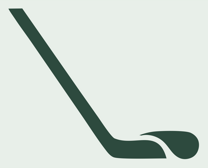 Hockey Stick Silhouette Logo #e8efe9/#2d4a3e