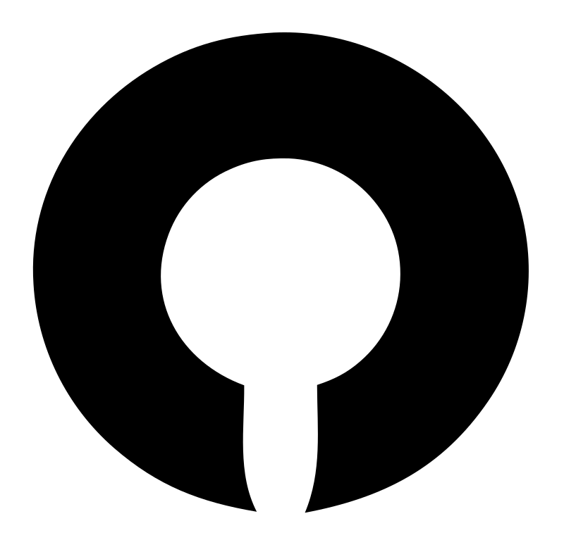 Circle Keyhole Hockey Logo
