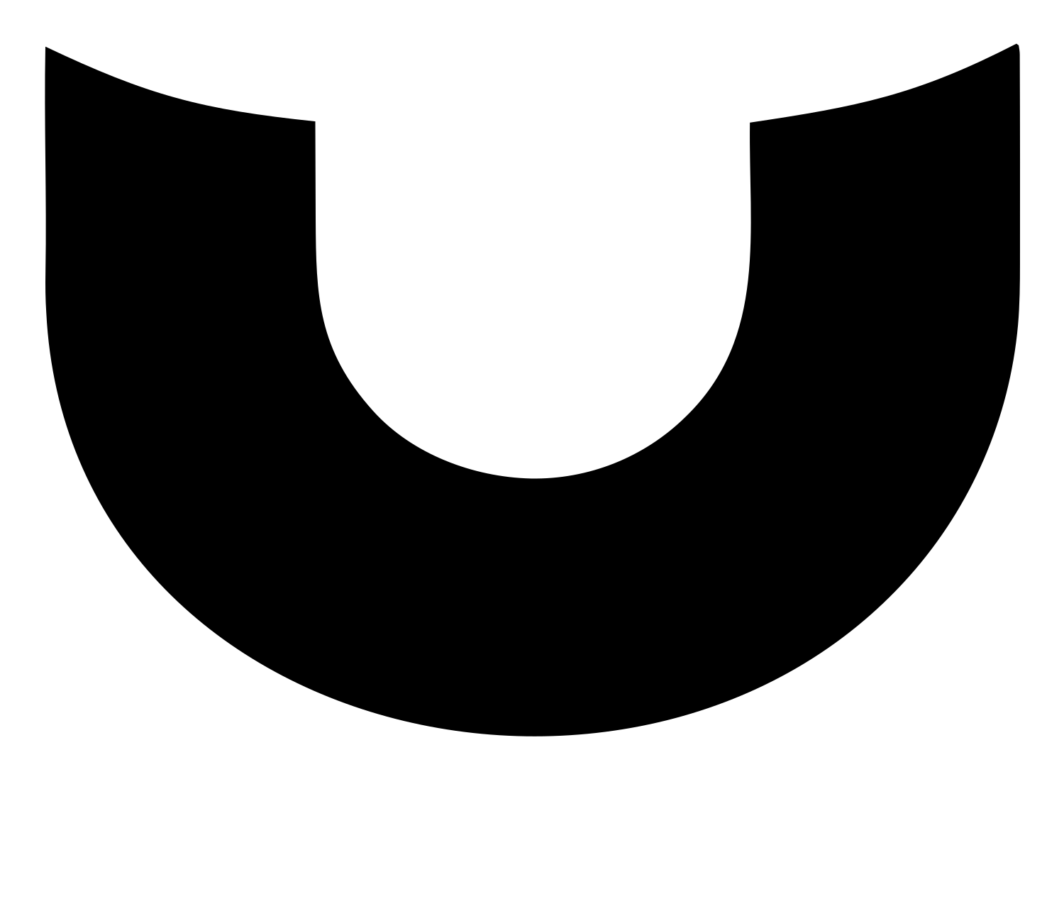Horseshoe Arch Hockey Logo #ffffff/#000000