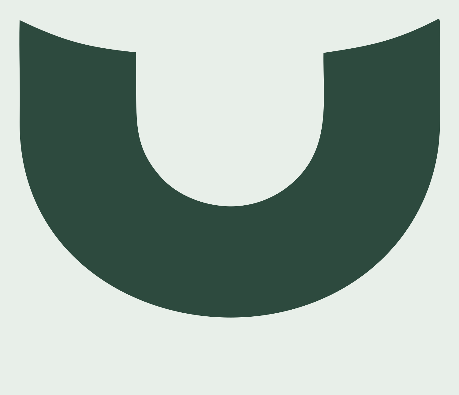 Horseshoe Arch Hockey Logo #e8efe9/#2d4a3e