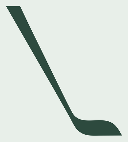 Hockey Stick Flat Logo #e8efe9/#2d4a3e