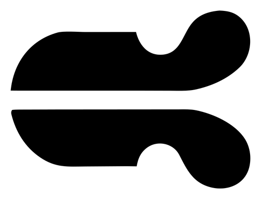 Mirrored Scroll Hockey Logo