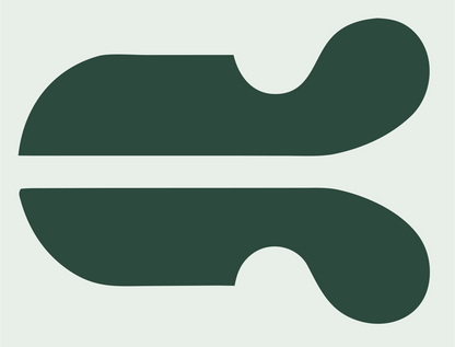 Mirrored Scroll Hockey Logo #e8efe9/#2d4a3e