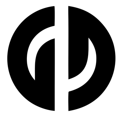 Split Circle Hockey Stick Logo