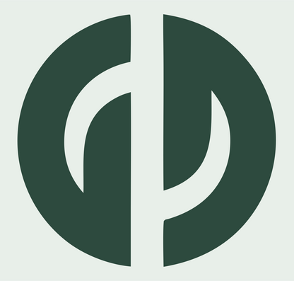 Split Circle Hockey Stick Logo #e8efe9/#2d4a3e