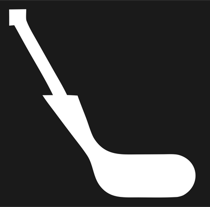 Hockey Stick Blade Logo #1a1a1a/#ffffff