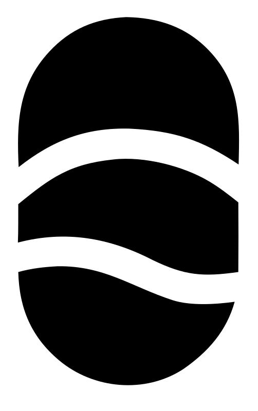 Wave Stripe Golf Ball Logo