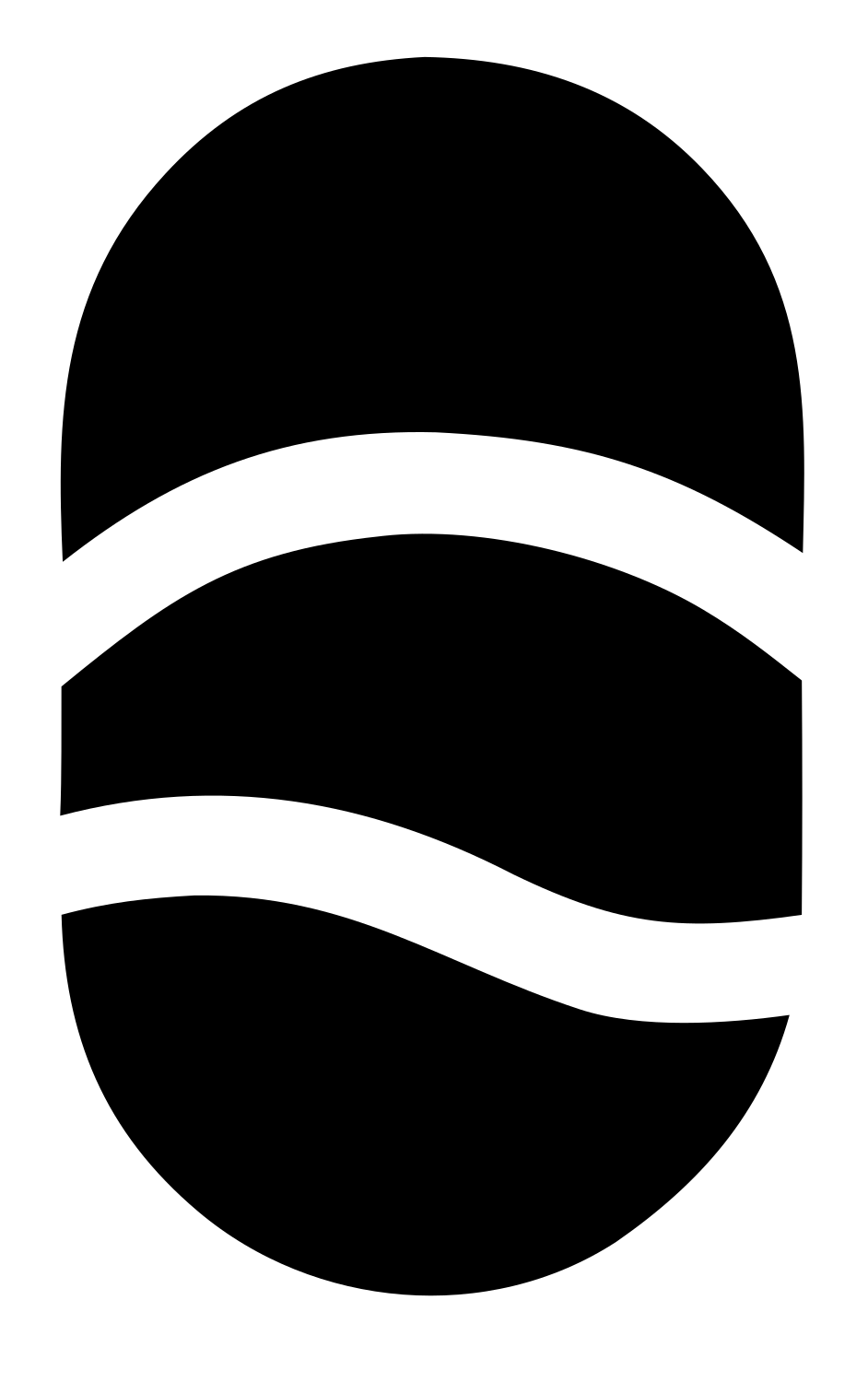Wave Stripe Golf Ball Logo #ffffff/#000000