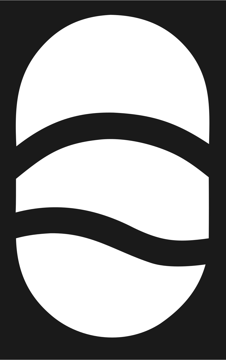 Wave Stripe Golf Ball Logo #1a1a1a/#ffffff