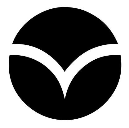 Chevron Circle Golf Ball Logo #ffffff/#000000
